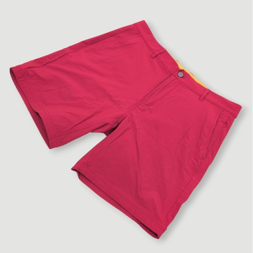 Avalon Golf Performance Short Mens 32 7" Inseam Red‎ Athletic Activewear